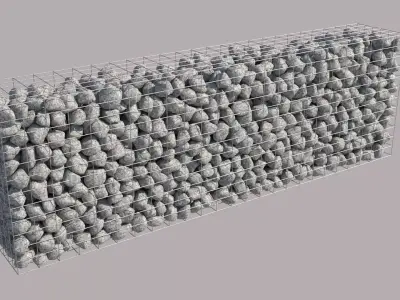 Gabion Wall 3D model