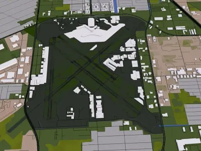 Houston City USA Low-poly 3D model