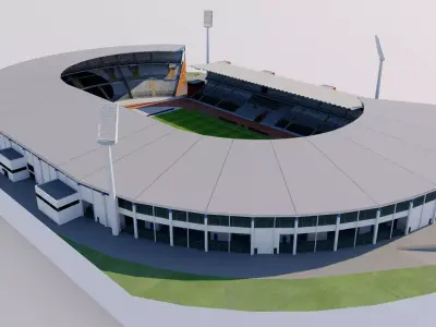 King Baudouin Stadium - Brussels Belgium 3D model