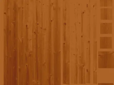 Simple Wood Fence 3D model