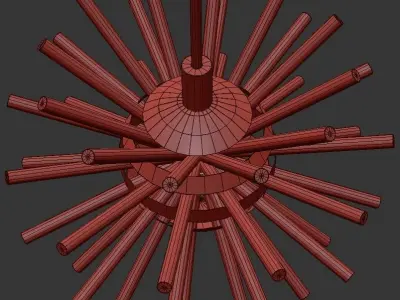 Bakalowits modern starburst pendant light 3D model