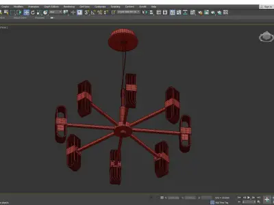 SENSE chandelier Low-poly 3D model