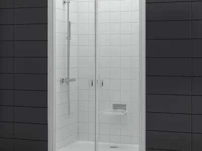 Set of shower doors RAVAK set 53 3D model