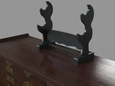 Asian Sword Stand 3D model