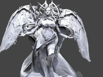 High Angel Guardian 1 3D model