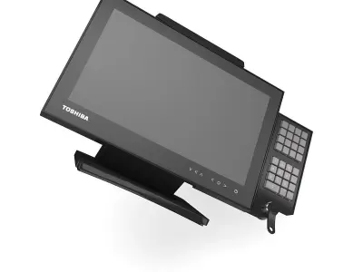 Supermarket Cash Register 3D model