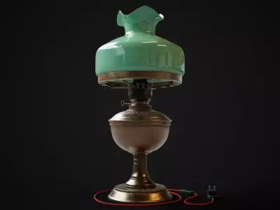  Bronze oil lamp 3D model