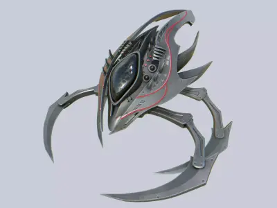 Evil mech Low-poly 3D model