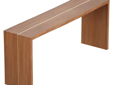 Montana 72x18 Live Edge Console Table Crate and Barrel 3D model