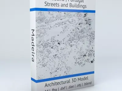Madeira Streets and Buildings 3D model