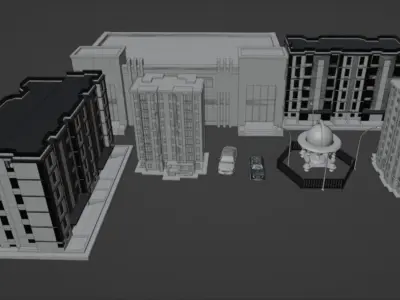 city environment  Free 3D model