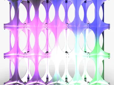 Stage Decor 24 Modular Wall Column 3D model