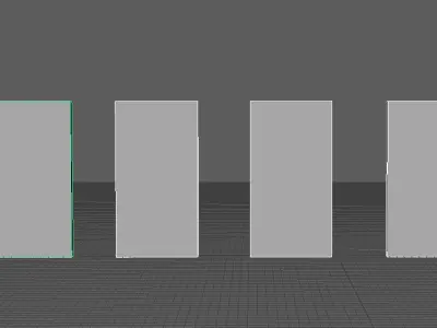 Basic Doors Free low-poly 3D model