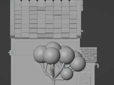House Low-poly 3D model 18