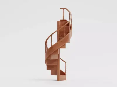 -Library Staircase- 3D model