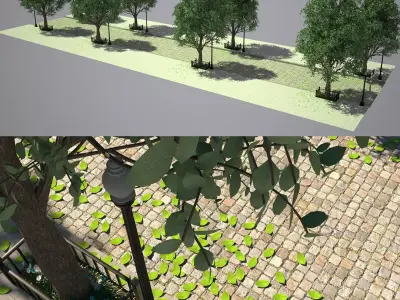 Tree Street 3D model