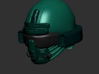 helmet high poly sculpt 3d printable ver 7 3D model 3D model 130