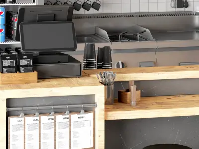 restaurant 01 3D model