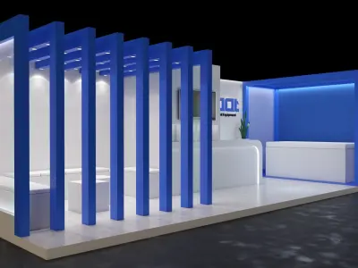 Exhibition Booth- 001 3D model