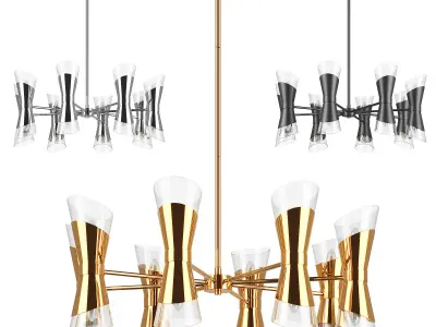 81716x Strato Lightstar chandelier 3D model