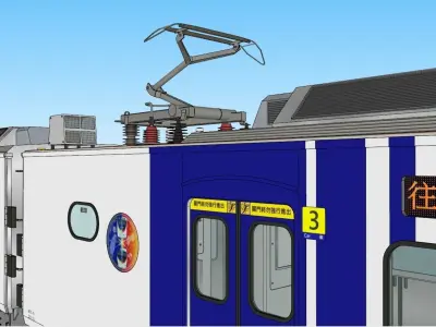 EMU800 train of Taiwan Railway Texture