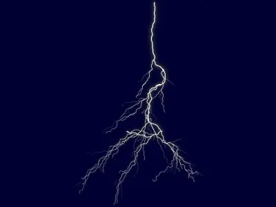 Realistic 3D Lightning CA-20 3D model