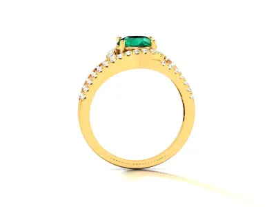 Engagement Wedding Ring 3dm Render Detail  3D print model order