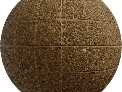 Exposed Aggregate Concrete PBR Texture  Texture
