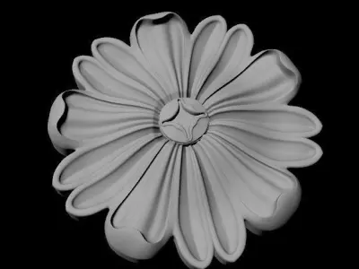 rosette dekor 3D model 9