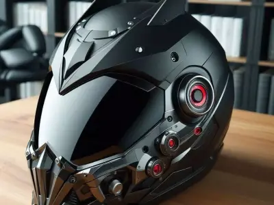 Futuristic Bat Helmet 3D Low-poly 3D model