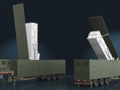  US Army Typhon Missile Launcher Rigged 