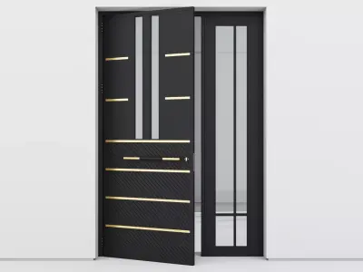Aluminium door 290 3D model