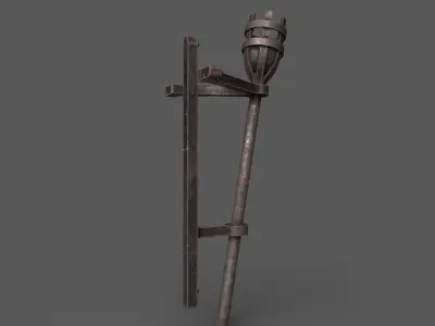 PBR torch metal 3D model