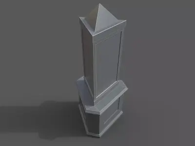 triangle sign 3D model