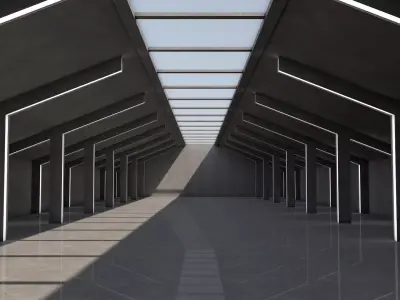 Sci Fi Warehouse 3D model