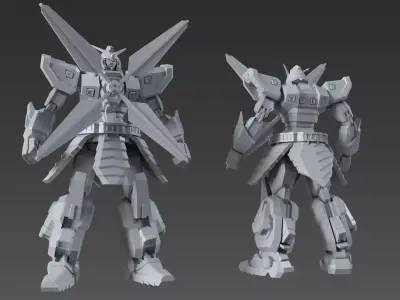 Nether Gundam Redesign 3D print model