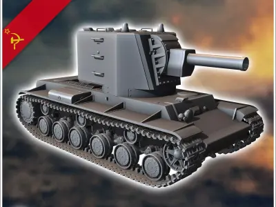 KV-2 M1939 - Soviet army WW2 Second World East front Ostfront RP 3D print model