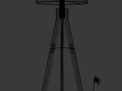 Floor Lamp Loft Industrial 3D model