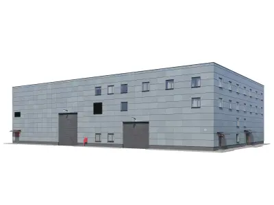 Factory building V3 3D model