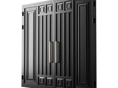 Gate black loft 01 3D model