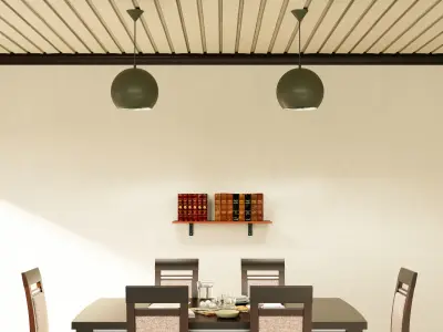 Pendant light set 3D model