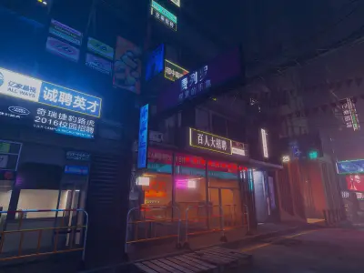 Hong Kong Street 3D model