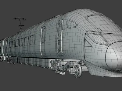 Hitachi Azuma train exterior 3D model