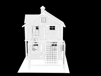 Outdoor Kids Playset 3D model