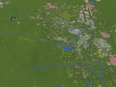 Calgary City in Canada 3D model