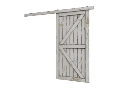 Doors Brothers Barn door  2 3D model