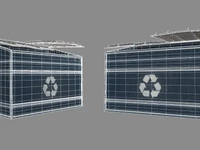 recycle bin 3D model
