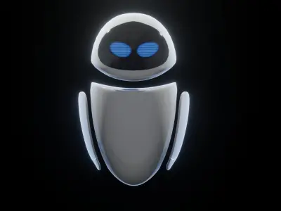 Eva from Walle Low-poly 3D model