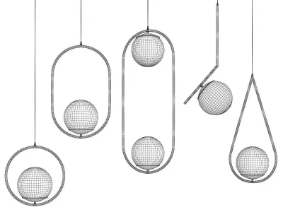 HOOP PLANET Low-poly 3D model