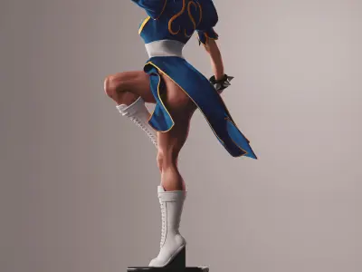 Chun-Li 3D print model